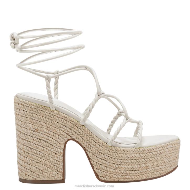 Marc Fisher Frauen Elfenbein Oliver Espadrille-Plateausandale 48XZ198