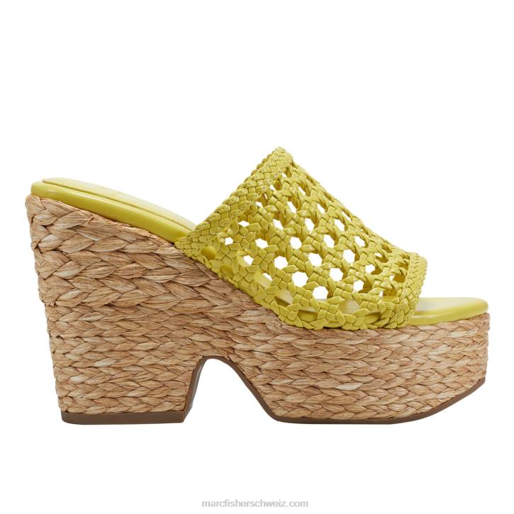 Marc Fisher Frauen Gelb Hollis Espadrille-Plateausandale 48XZ238