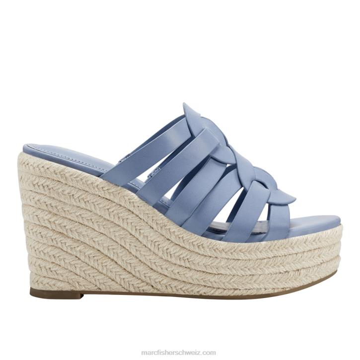 Marc Fisher Frauen Mittelblau Cazzie Espadrille-Keilsandale 48XZ259