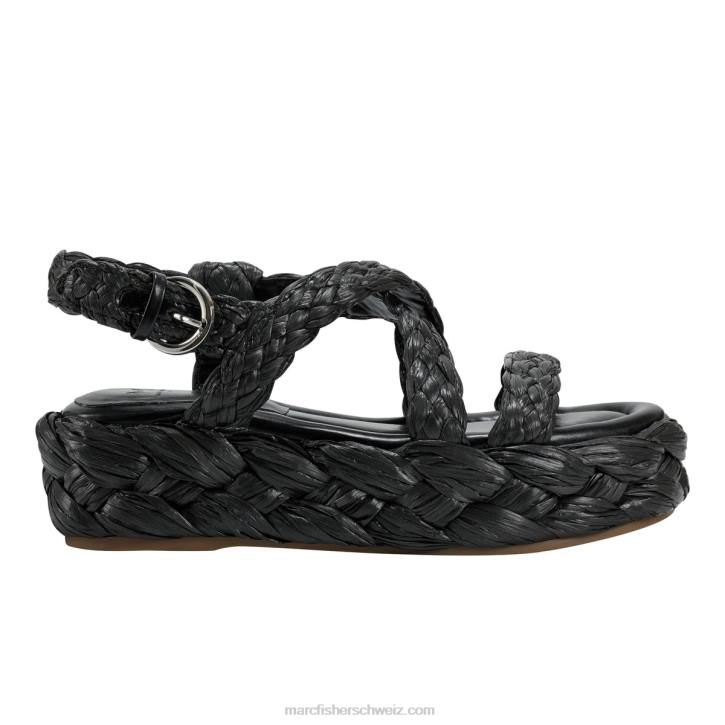 Marc Fisher Frauen Schwarz Genie Espadrille-Sandale 48XZ204