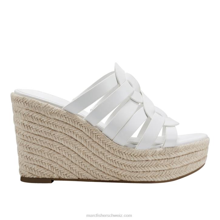 Marc Fisher Frauen Weiss Cazzie Espadrille-Keilsandale 48XZ240