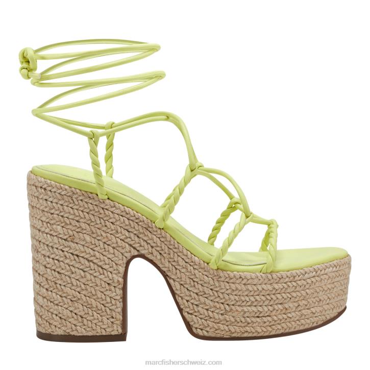 Marc Fisher Frauen hellgrün Oliver Espadrille-Plateausandale 48XZ257