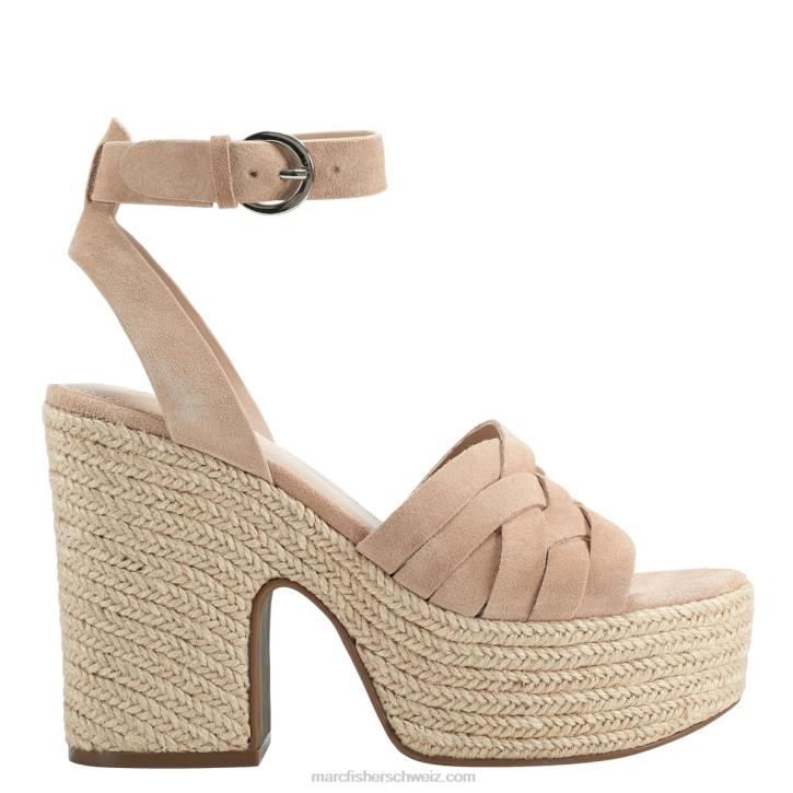 Marc Fisher Frauen natürlich Espadrille-Plateausandale aus Haferflocken 48XZ194