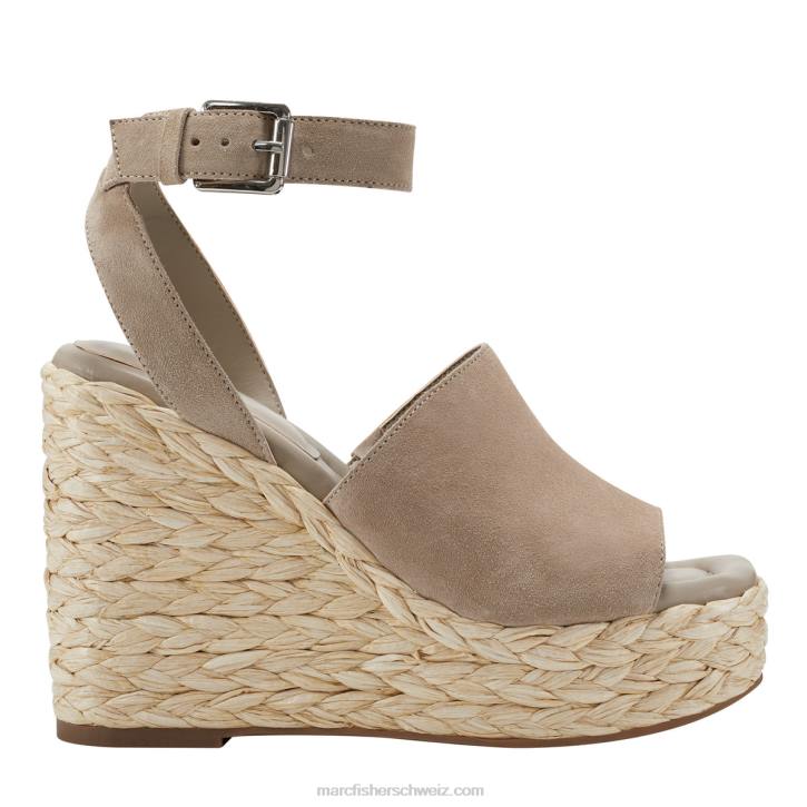 Marc Fisher Frauen natürliches Wildleder Nelly Espadrille-Keilsandale 48XZ202