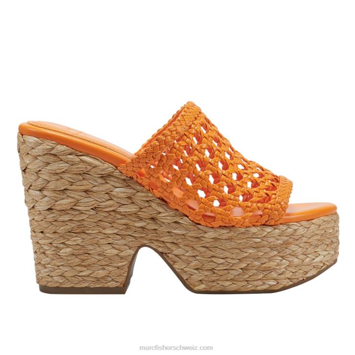 Marc Fisher Frauen orange Hollis Espadrille-Plateausandale 48XZ232