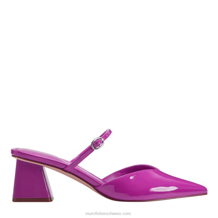 Marc Fisher Frauen rosa Lack Lakey-Pantoletten mit Absatz 48XZ497