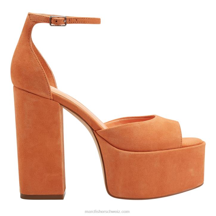 Marc Fisher Frauen orange Della-Plateausandale 48XZ575