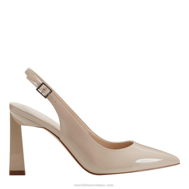 Marc Fisher Frauen Elfenbeinpatent Sannek Slingback-Pumpe 48XZ651