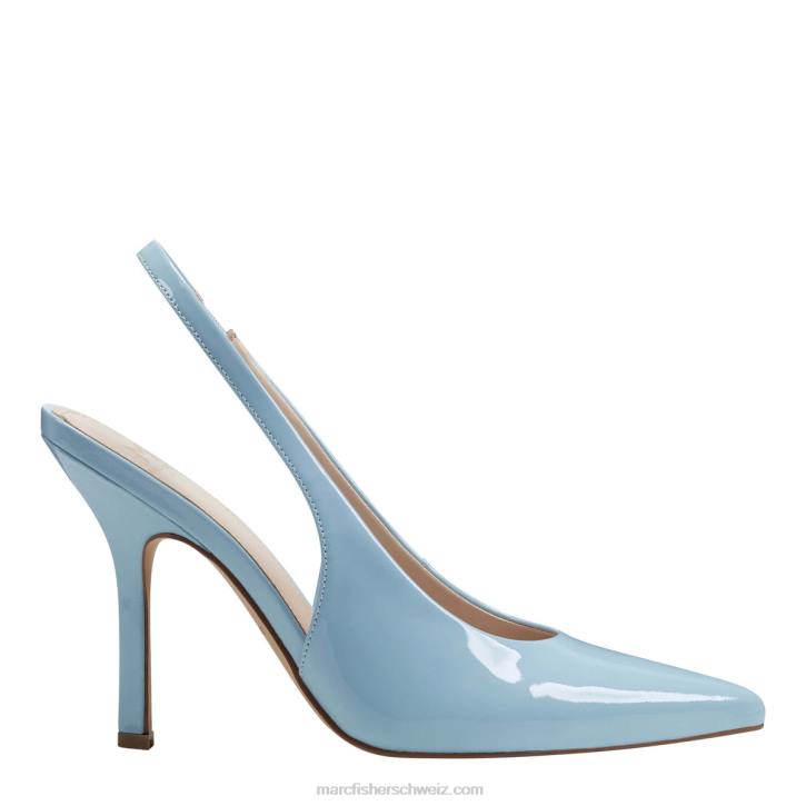 Marc Fisher Frauen Hellblaues Patent Slingback-Pumpe von Emalyn 48XZ667