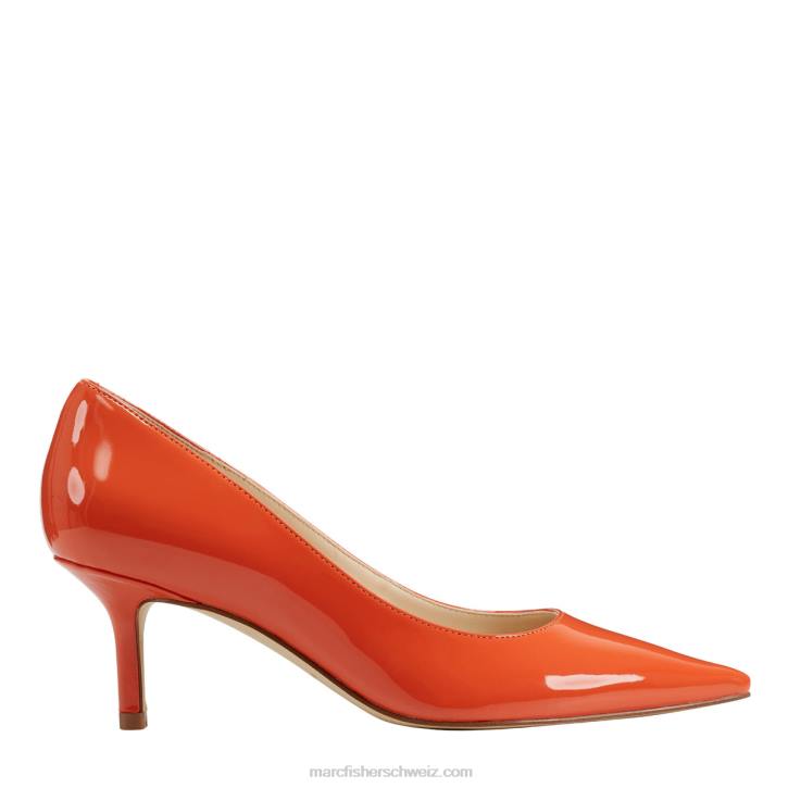 Marc Fisher Frauen Orangefarbenes Patent Alola-Pumpe 48XZ633