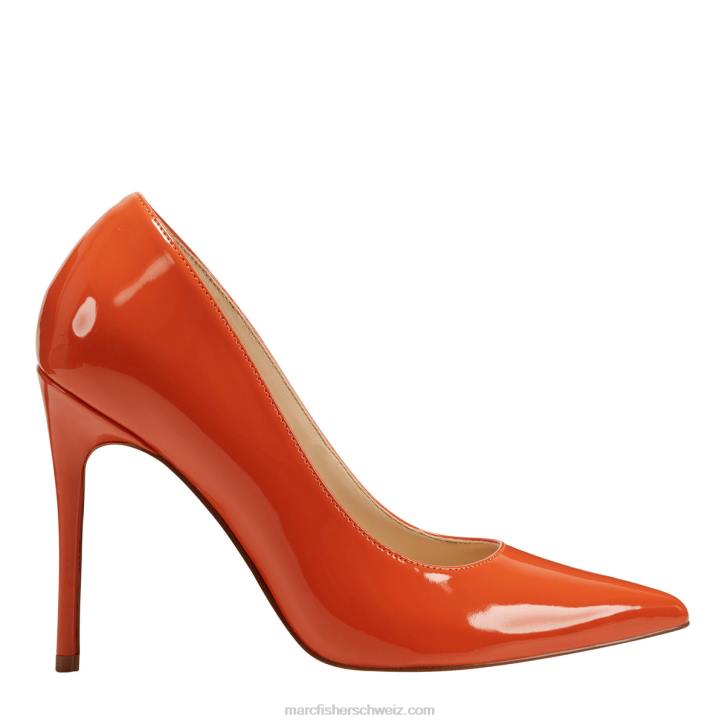 Marc Fisher Frauen Orangefarbenes Patent Codie-Pumpe 48XZ642