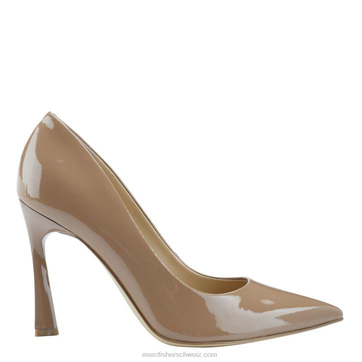 Marc Fisher Frauen natürliches Lackleder Sassie-Pumps mit Absatz 48XZ626