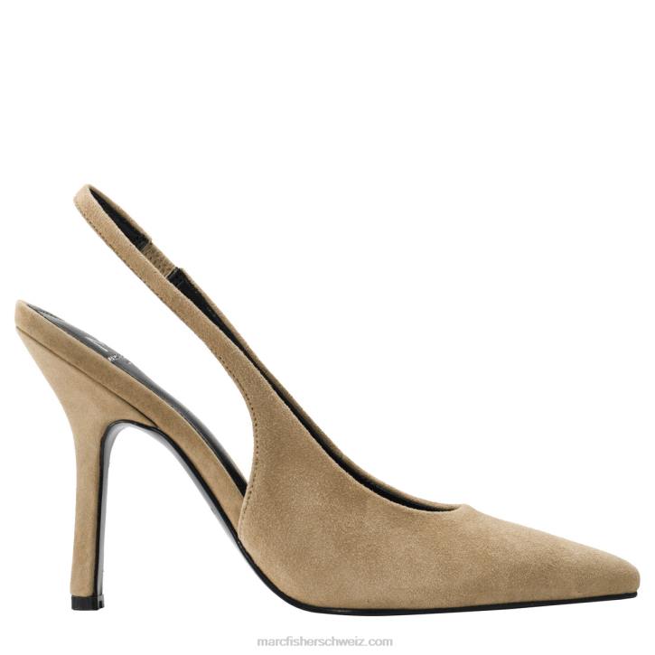 Marc Fisher Frauen natürliches Wildleder Slingback-Pumpe von Emalyn 48XZ686