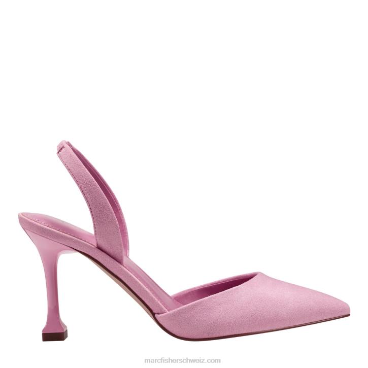 Marc Fisher Frauen rosa Wildleder Hadya Slingback-Pumpe 48XZ673