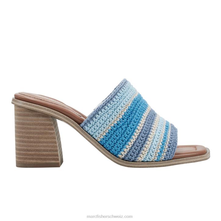 Marc Fisher Frauen Mittelblau Sandale mit Blockabsatz von Marnett 48XZ490