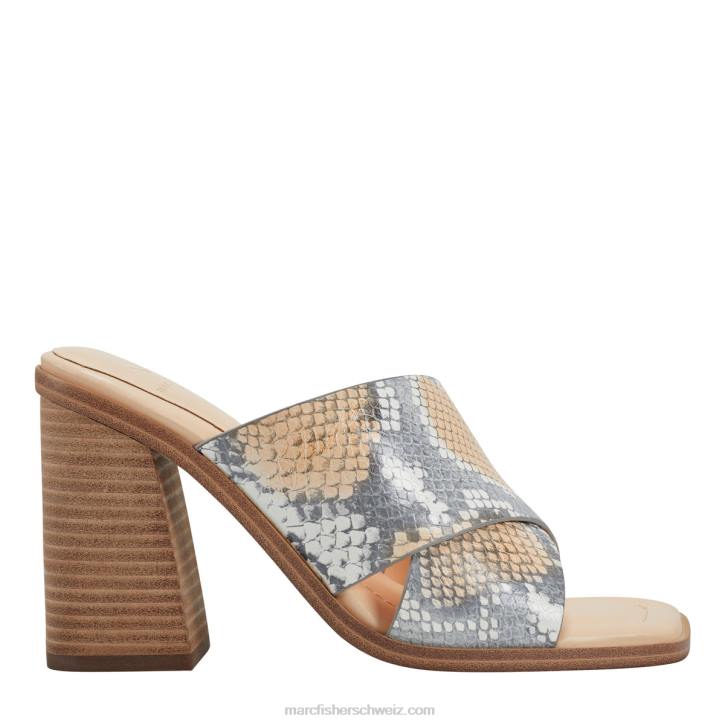 Marc Fisher Frauen Multi-Schlange Barli-Slide-Sandale mit Absatz 48XZ480