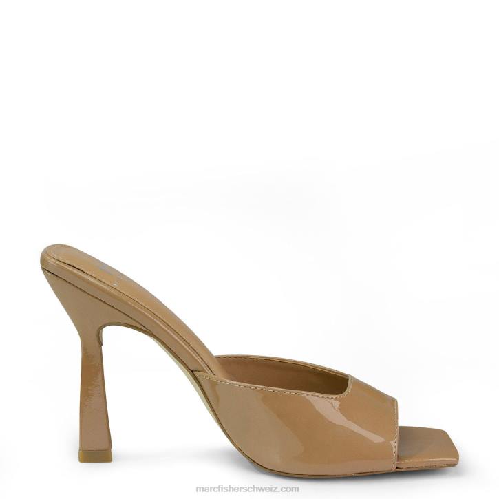 Marc Fisher Frauen Nacktpatent Baber-Slide-Sandale mit Absatz 48XZ515