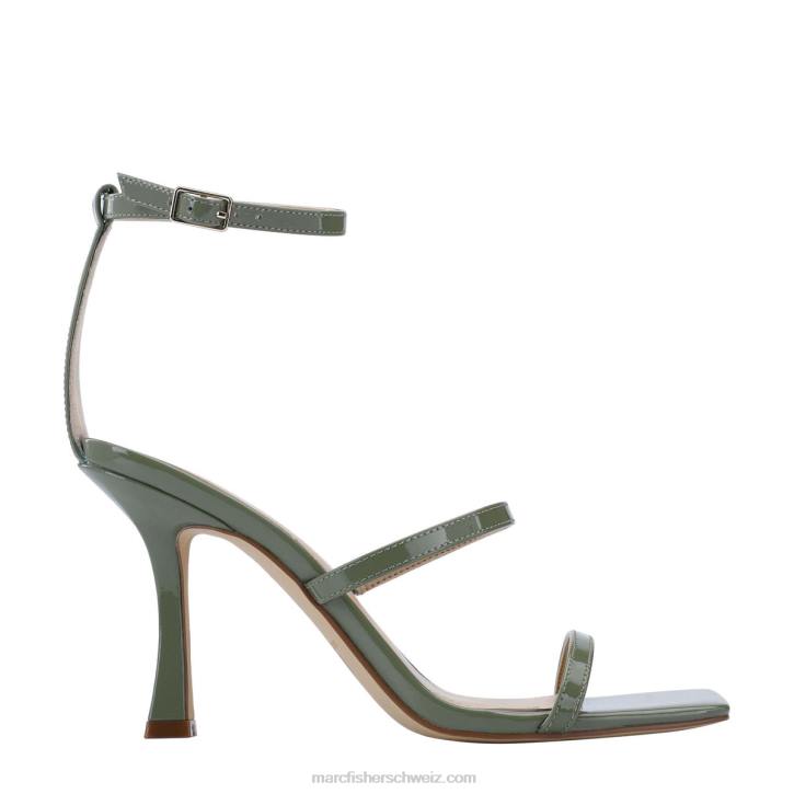 Marc Fisher Frauen Olivenpatent Dalida Sandale mit Absatz 48XZ393