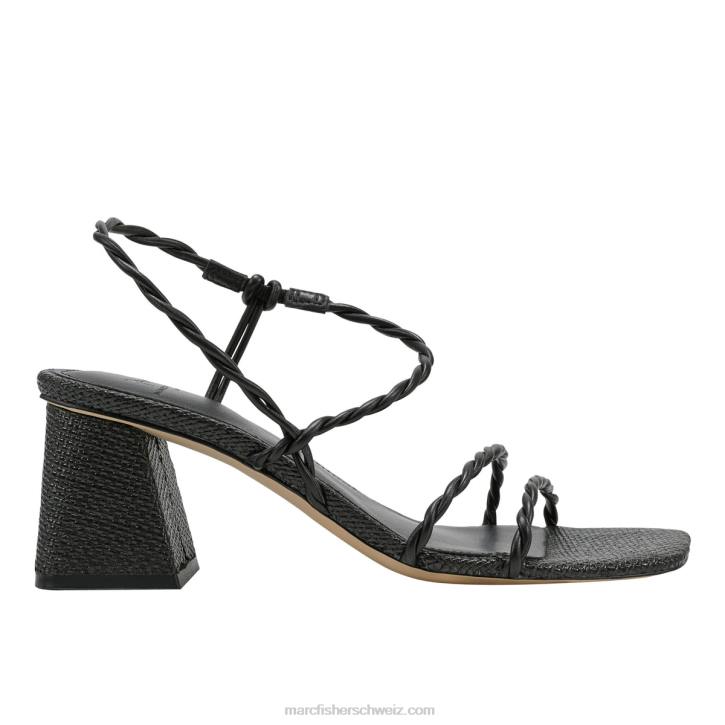 Marc Fisher Frauen Schwarz Carys Sandale mit Blockabsatz 48XZ345
