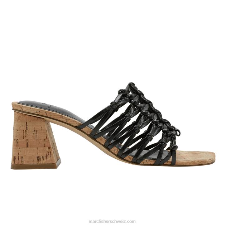 Marc Fisher Frauen Schwarz Colica-Sandale mit Blockabsatz 48XZ462