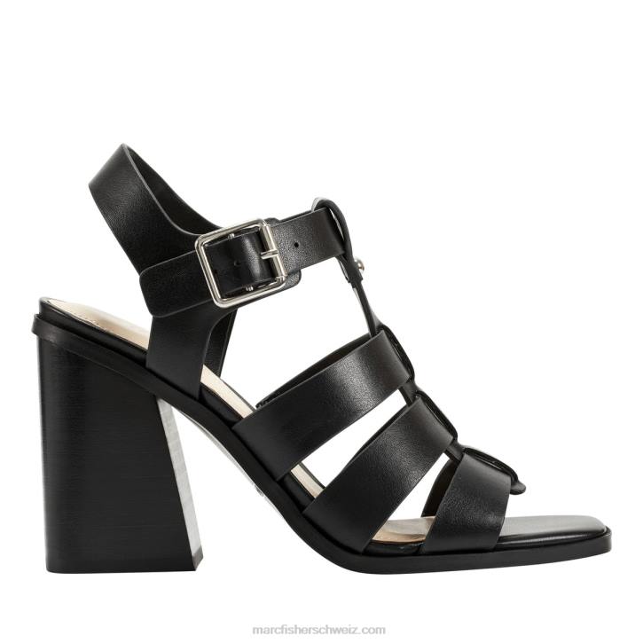 Marc Fisher Frauen Schwarz Fynlee-Sandale mit Blockabsatz 48XZ370