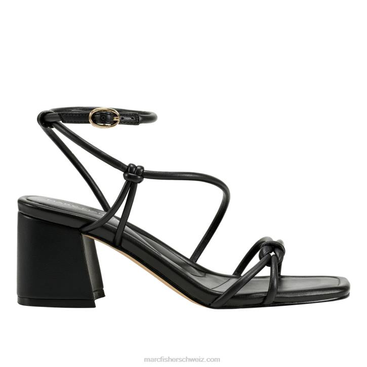 Marc Fisher Frauen Schwarz Gurion-Sandale mit Blockabsatz 48XZ335