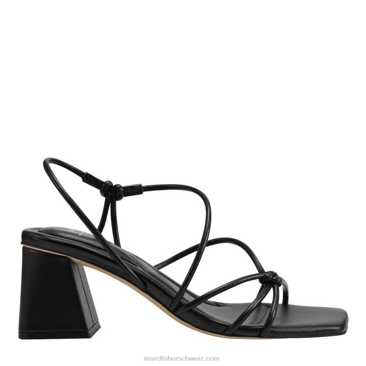 Marc Fisher Frauen Schwarz Sandale „Calynda“ mit Blockabsatz 48XZ339