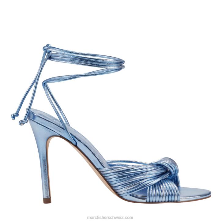Marc Fisher Frauen hellblau Brista Ankle Wrap Sandale mit Absatz 48XZ364