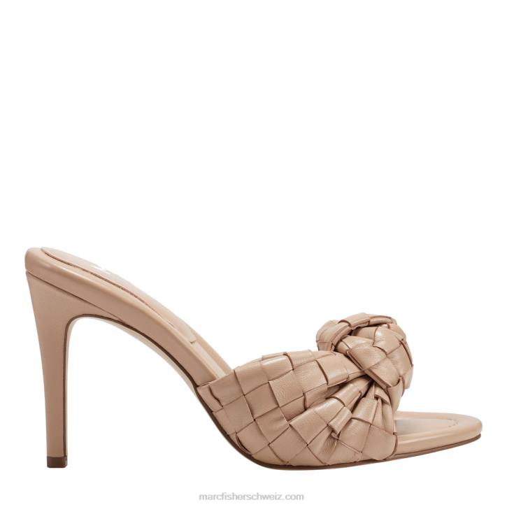 Marc Fisher Frauen helles Sandleder Janna-Slide-Sandale mit Absatz 48XZ458