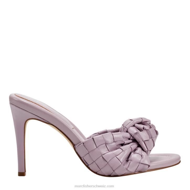Marc Fisher Frauen helllila Leder Janna-Slide-Sandale mit Absatz 48XZ489