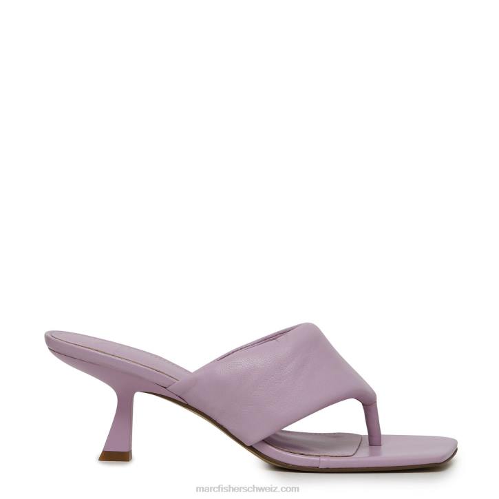 Marc Fisher Frauen hellviolettes Leder Cici-Sandale mit Absatz 48XZ532