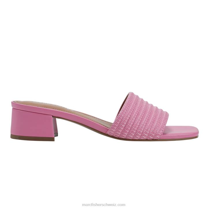 Marc Fisher Frauen rosa Leder Cinasa-Kleidersandalen 48XZ358