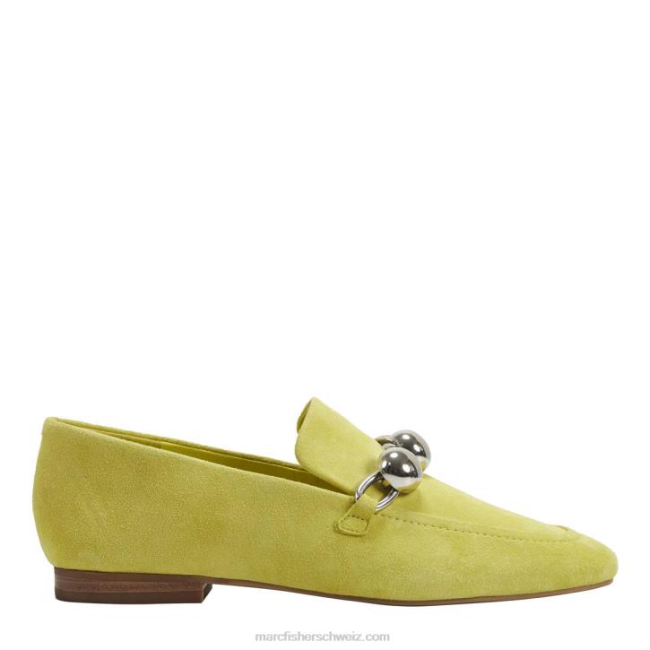 Marc Fisher Frauen gelbes Wildleder Elena Loafer 48XZ430