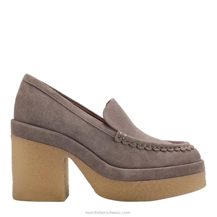 Marc Fisher Frauen mittleres natürliches Wildleder Lina-Loafer mit Absatz 48XZ432