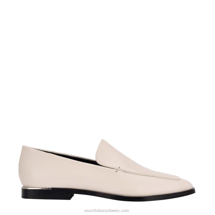 Marc Fisher Frauen schickes cremefarbenes Leder Hemmy-Loafer 48XZ439