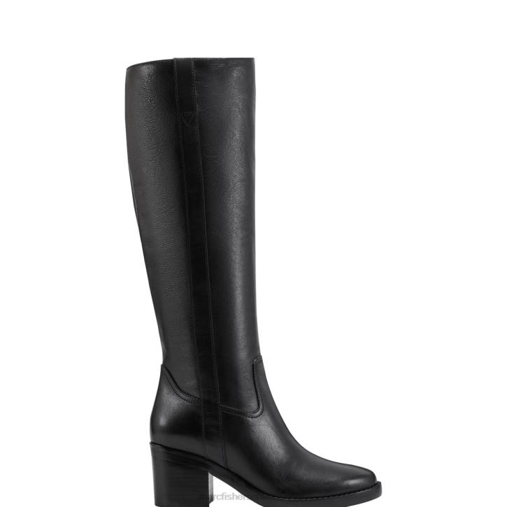 Marc Fisher Frauen Schwarz Hydria-Stiefel mit Blockabsatz 48XZ136