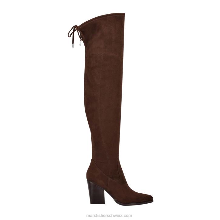 Marc Fisher Frauen braunes Wildleder Okun Overknee-Stiefel 48XZ170