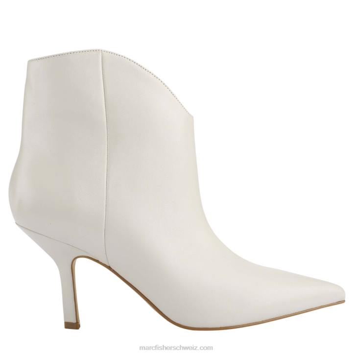 Marc Fisher Frauen Elfenbeinfarbenes Leder Haylian spitze Zehenstiefel 48XZ58
