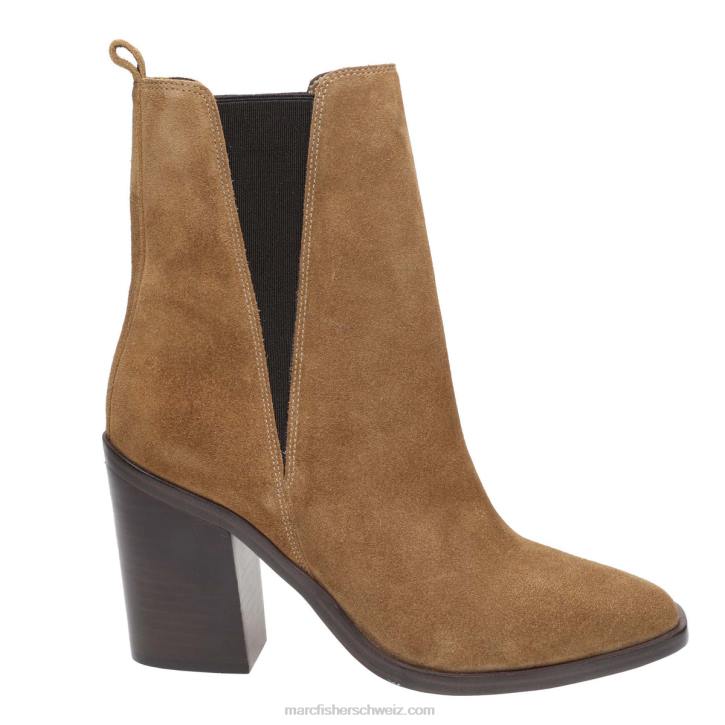 Marc Fisher Frauen braunes Wildleder Kristie-Stiefel mit Absatz 48XZ30