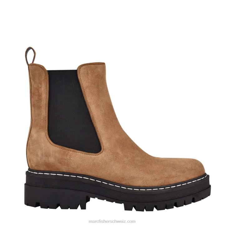Marc Fisher Frauen braunes Wildleder Privi-Stiefeletten mit Profilsohle 48XZ15