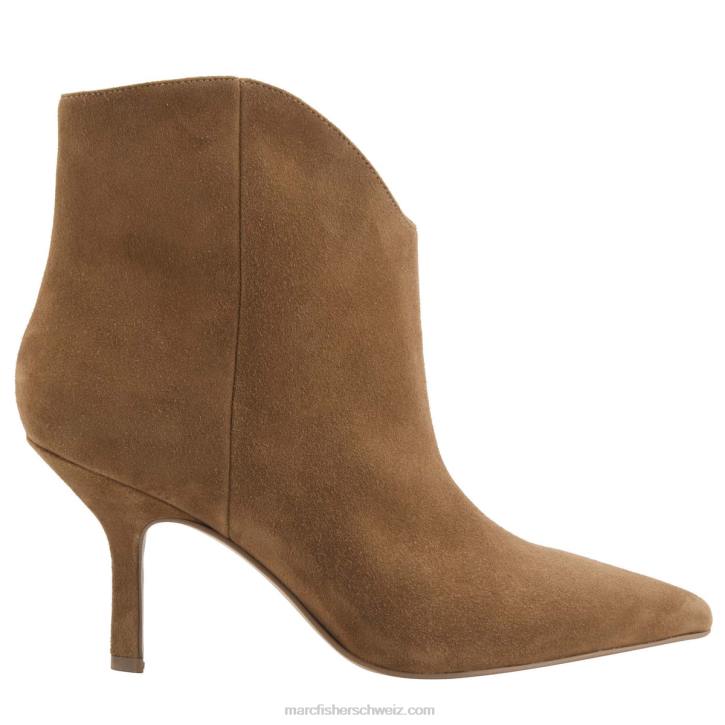 Marc Fisher Frauen cognacfarbenes Wildleder Haylian spitze Zehenstiefel 48XZ70