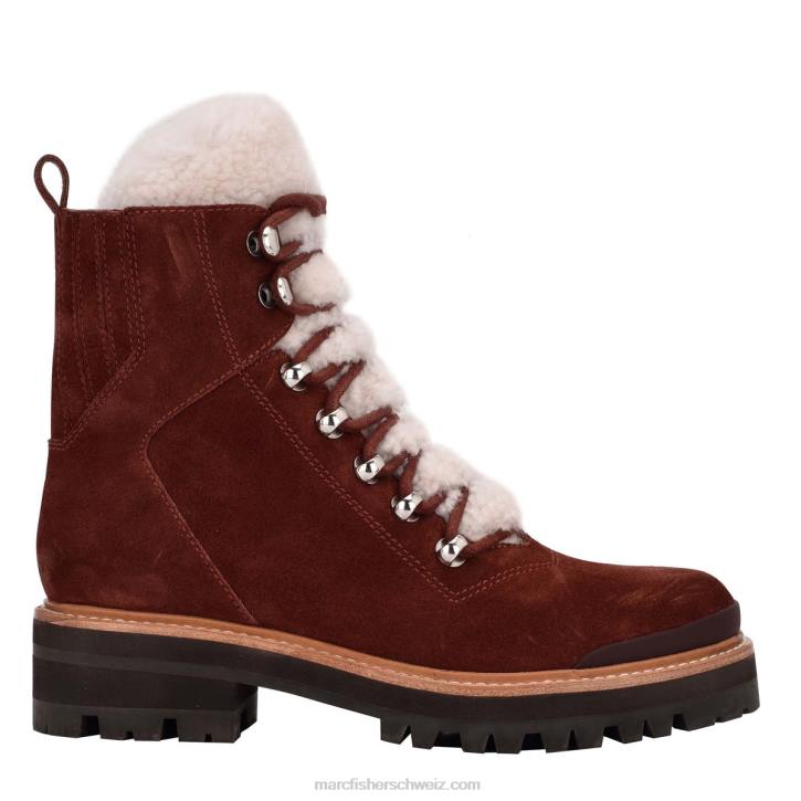 Marc Fisher Frauen dunkelrotes Wildleder Izzie Lugsole-Stiefelette 48XZ150