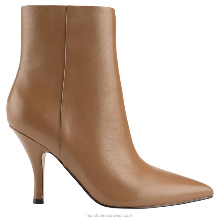 Marc Fisher Frauen dunkles Naturleder Stiefel mit Fergus-Absatz 48XZ86