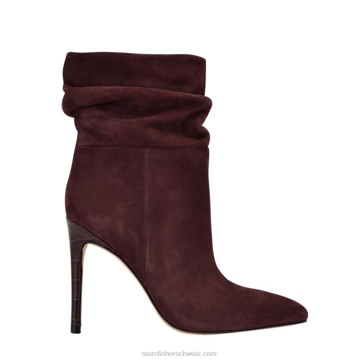 Marc Fisher Frauen dunkles weinrotes Wildleder Rayya-Kleid-Bootie 48XZ18