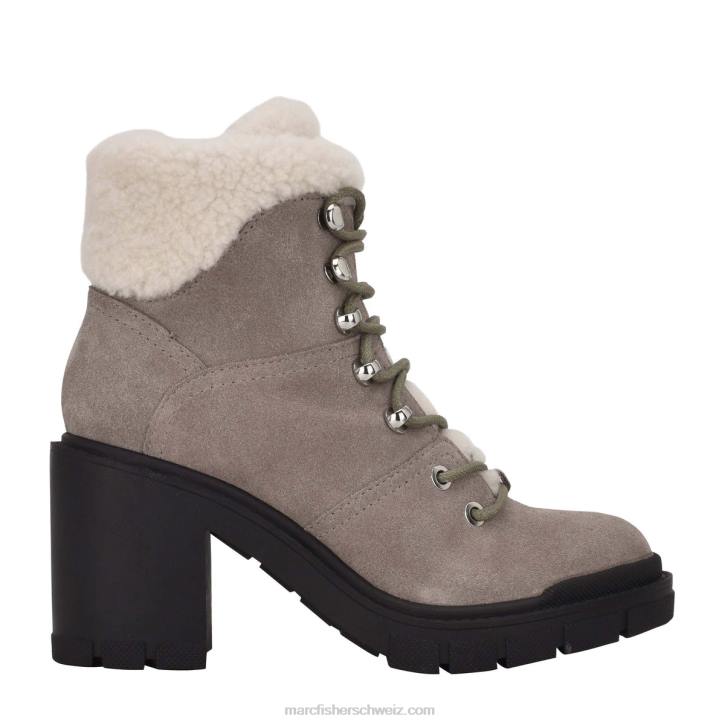 Marc Fisher Frauen graues Wildleder Vacinta-Kampfstiefelette mit Absatz 48XZ134