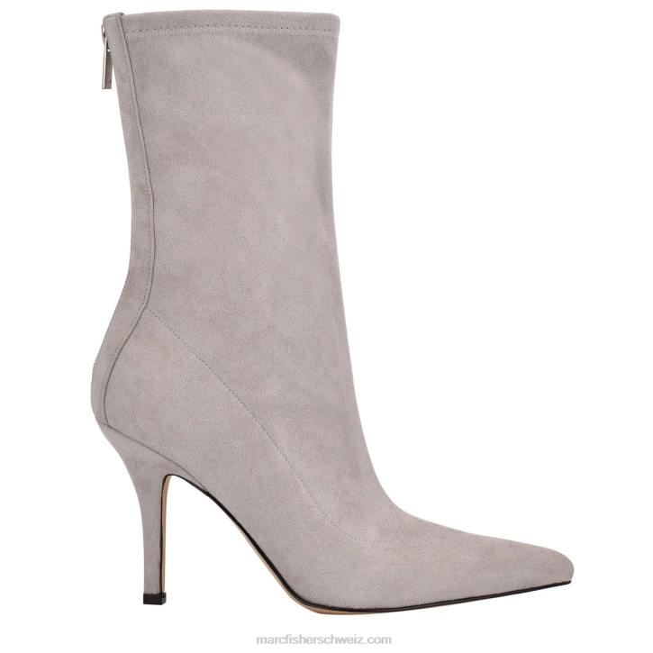 Marc Fisher Frauen hellgraues Wildleder luftige Stiefeletten mit Absatz 48XZ60