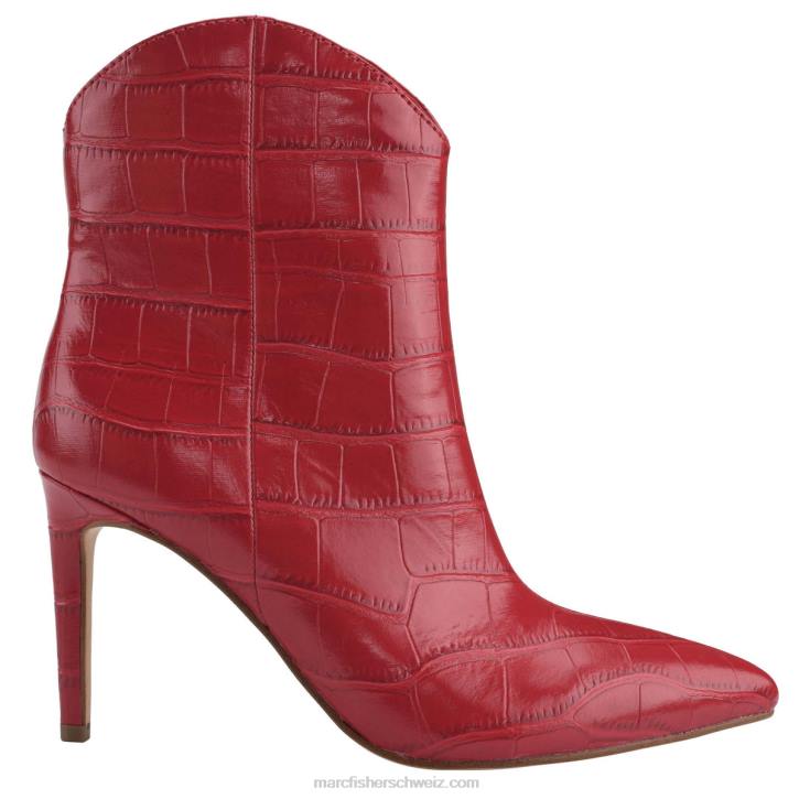 Marc Fisher Frauen rotes Kroko Revati-Stiefel mit Absatz 48XZ76