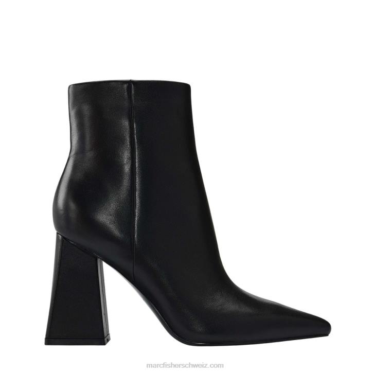 Marc Fisher Frauen schwarzes Leder Kulika-Stiefel mit Absatz 48XZ95