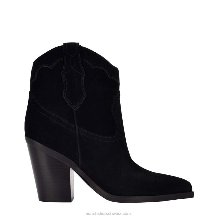 Marc Fisher Frauen schwarzes Wildleder Gona Western Bootie 48XZ109
