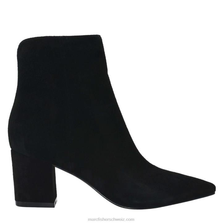 Marc Fisher Frauen schwarzes Wildleder Jina-Stiefel mit Absatz 48XZ100